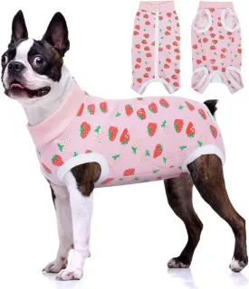 BRKURLEG Dog Surgery Recovery Suit Female and Male Small and Medium Dog Surgical Recovery Suit Soft Cotton Pet Surgery Suit Female Spay Cat Dog Neuter Spay Suits Anti Licking Wounds, XXL