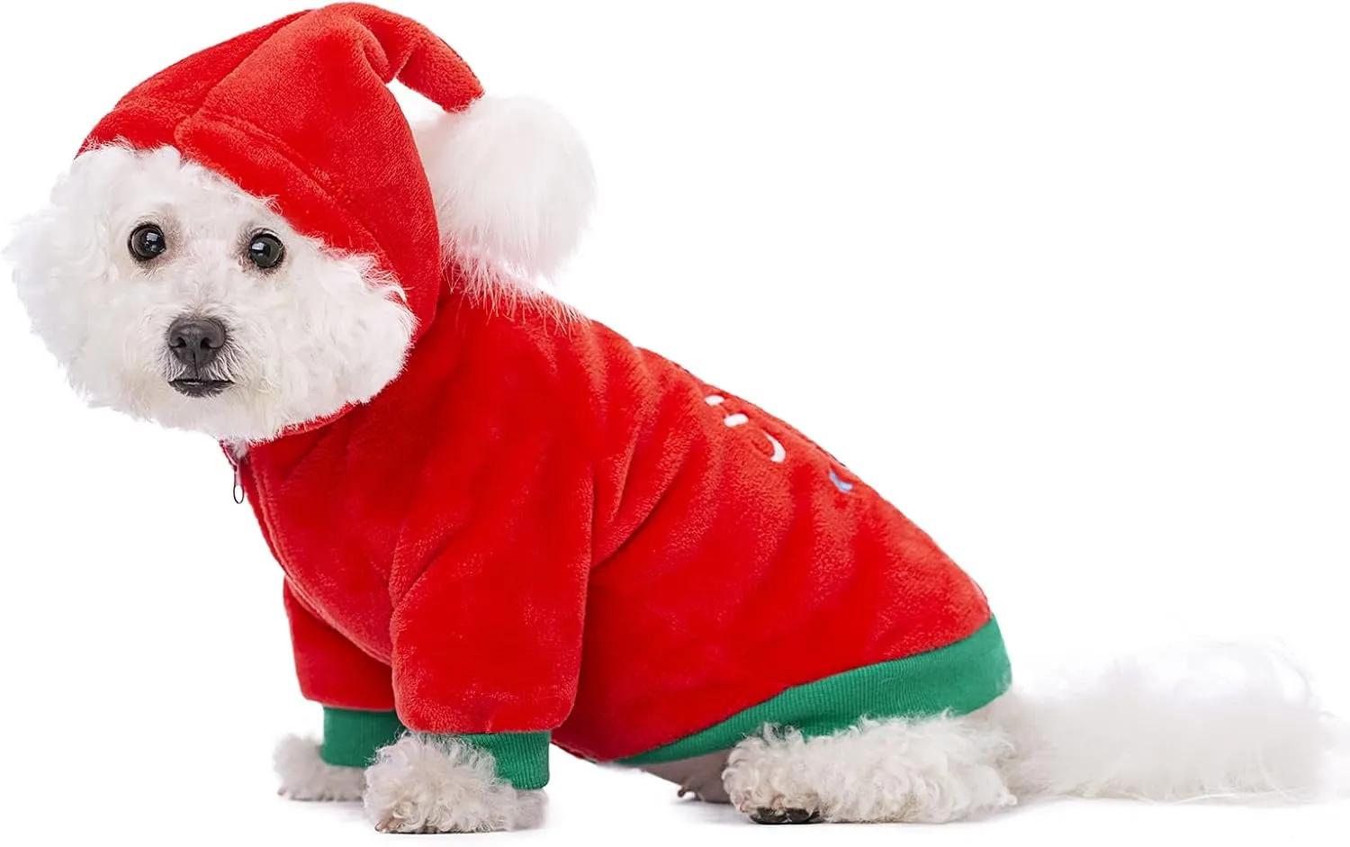Christmas Puppy Dog Hoodies for Small Medium Dogs, Hooded Sweatshirt with Pocket Pet Cat Hoody Clothes Sweaters Fleece Coat Dog Costume