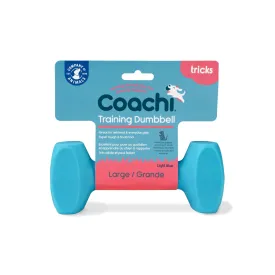 Coachi Training Dumbbell, Floats, Long Distance Throwing, Classic Retrieval Toy, Gundog and Puppy Training. Dog Accessory, Super Tough & Strong. Suitable for Large dogs and puppies (Size L, Blue)