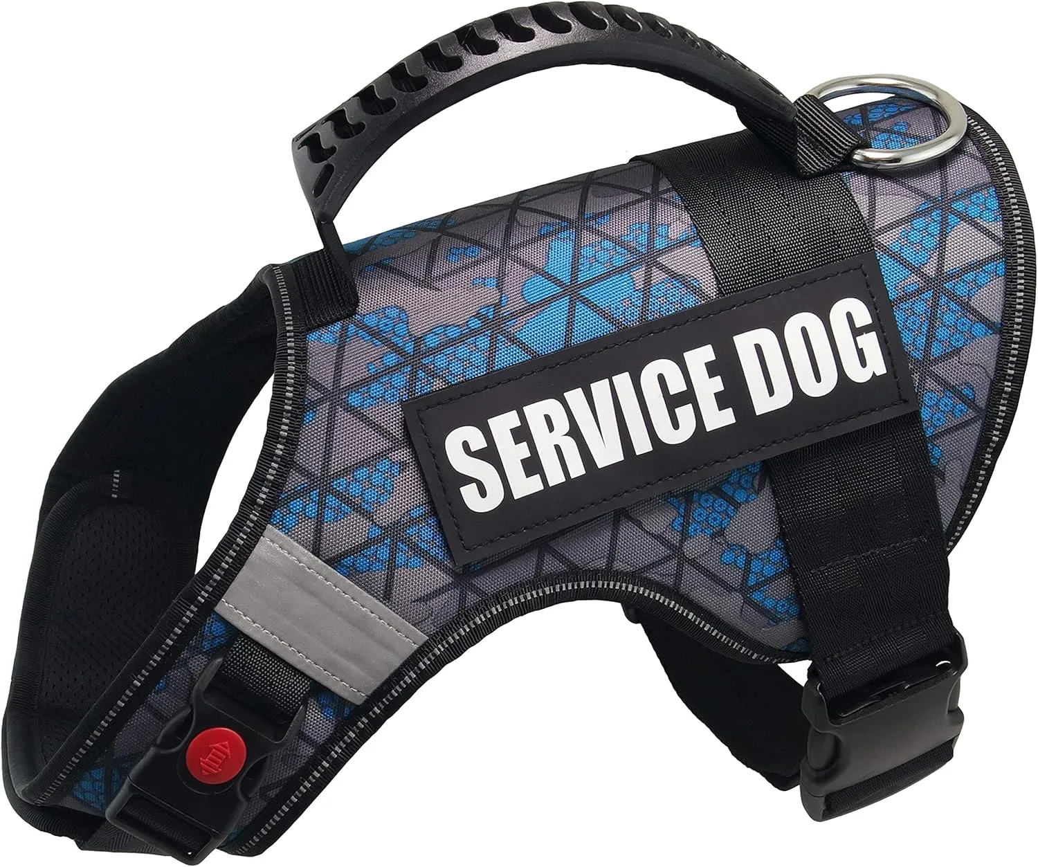 Dihapet Service Dog Harness, No-Pull No Choke Comfort Padded Dog in Training Vest, Adjustable Reflective