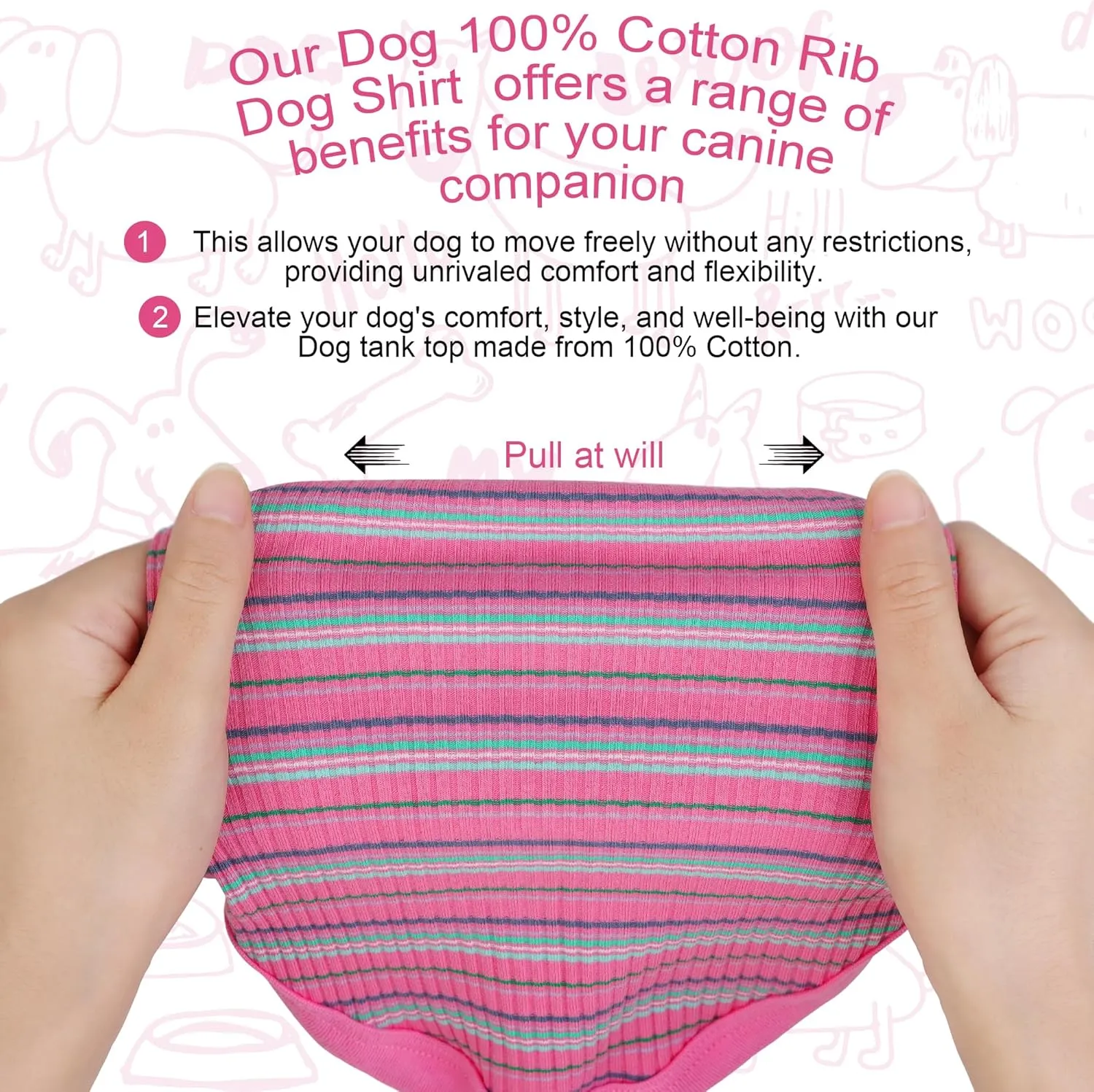 Elevate Your Pet's Comfort and Fashion: Premium 100% Cotton Rib Dog Shirt Vest for Small Breeds Like Chihuahuas, Yorkies, and Puppies .Year-Round Style Tank-Style Puppy Attire Orange X-Small