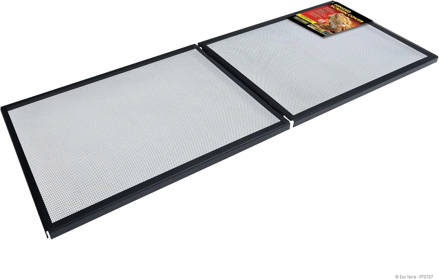 Exo Terra Hinged Screen Cover, 60 Breeder/75 Gallon  Easy Access, 18.75x 48.75 Full Open, Durable UV Ventilation