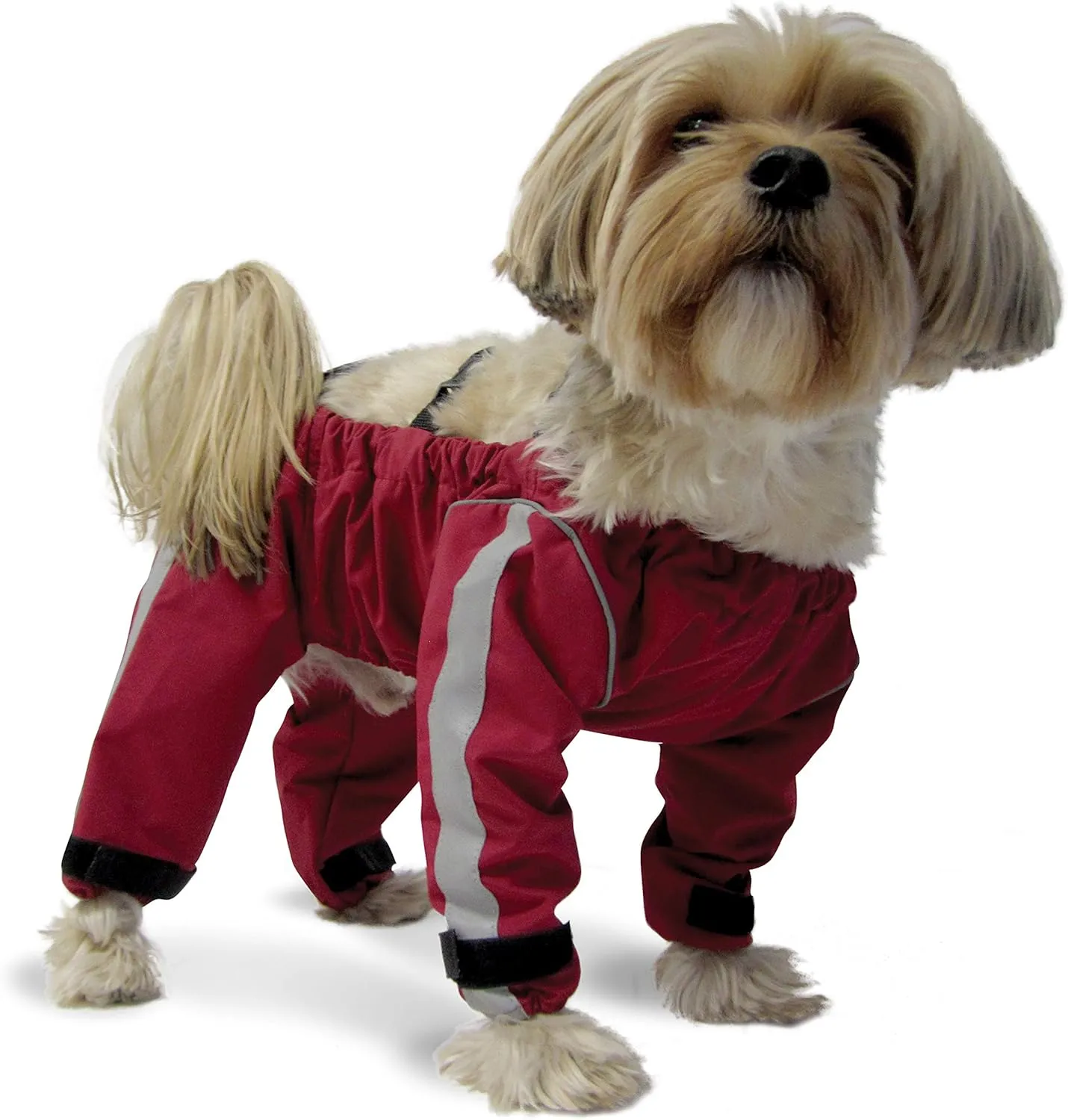 FouFou Dog 62556 Bodyguard Protective All-Weather Dog Pants, Large, Red