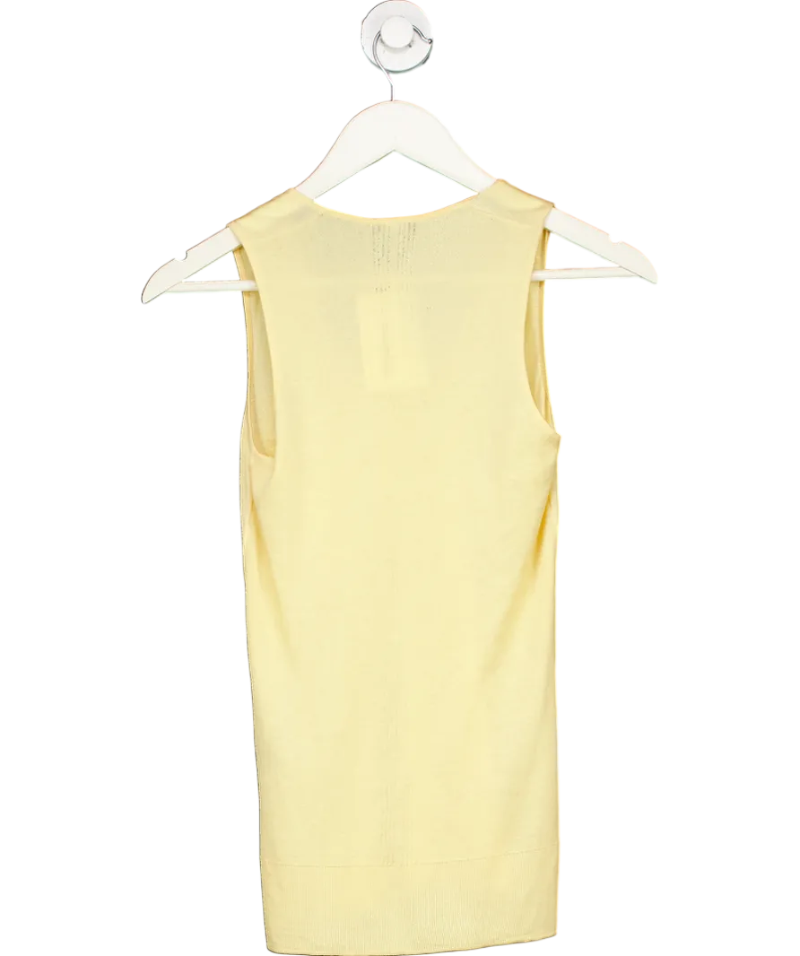 Joseph Yellow Knit Tank Top UK M