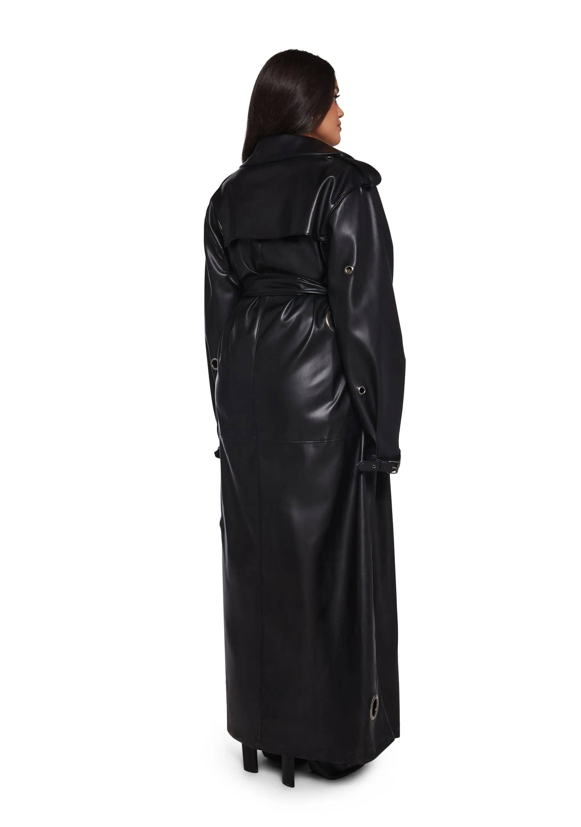 Misbehaving Motto Trench Coat