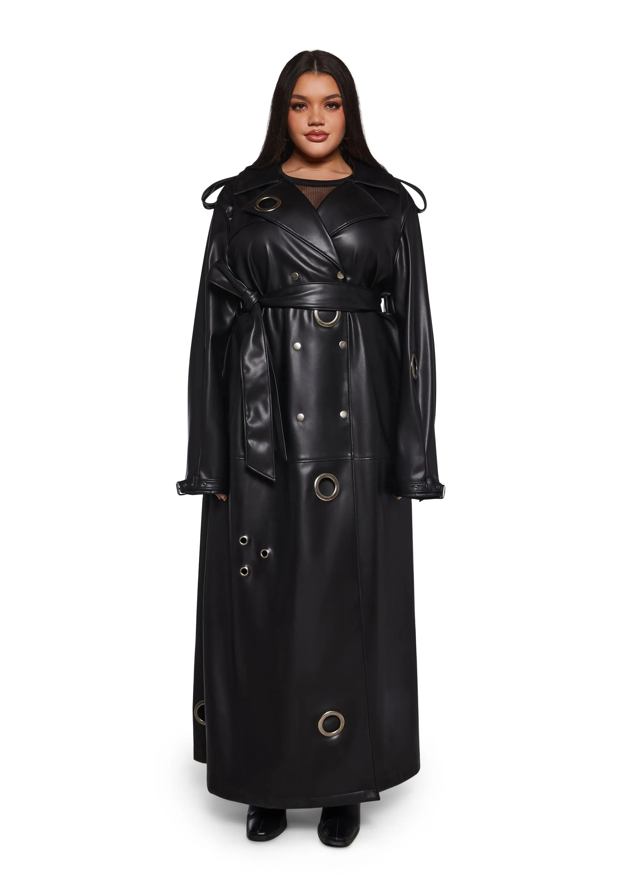 Misbehaving Motto Trench Coat
