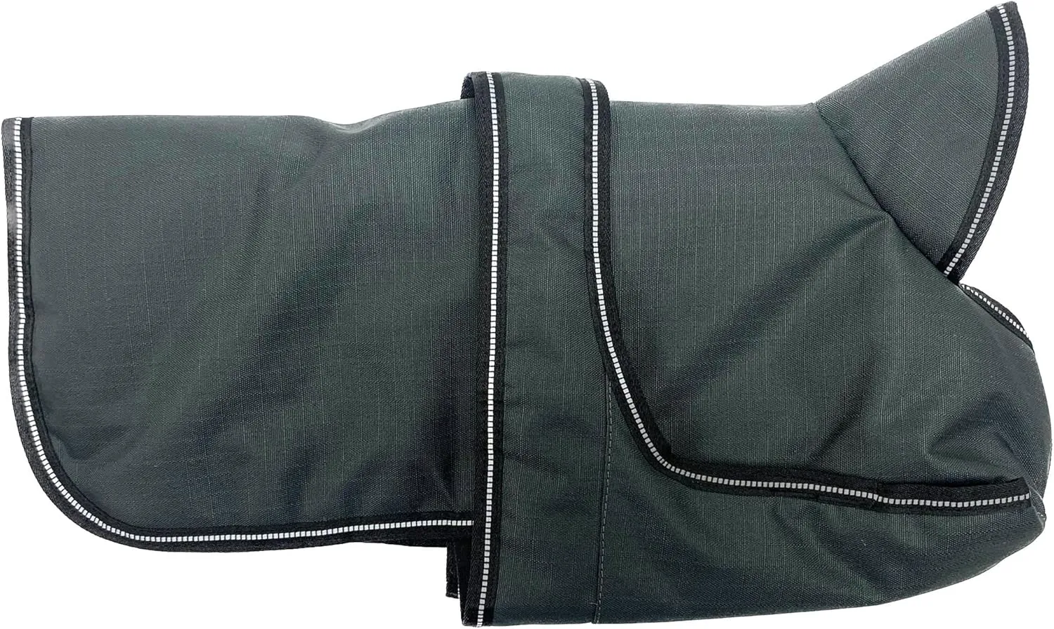 PetRageous 7303CGS Juneau Waterproof Winter Dog Coat with Full Chest Coverage and Leash Opening - 11-Inch Long Heavyweight Jacket for Small Dogs and Puppies, Charcoal Grey