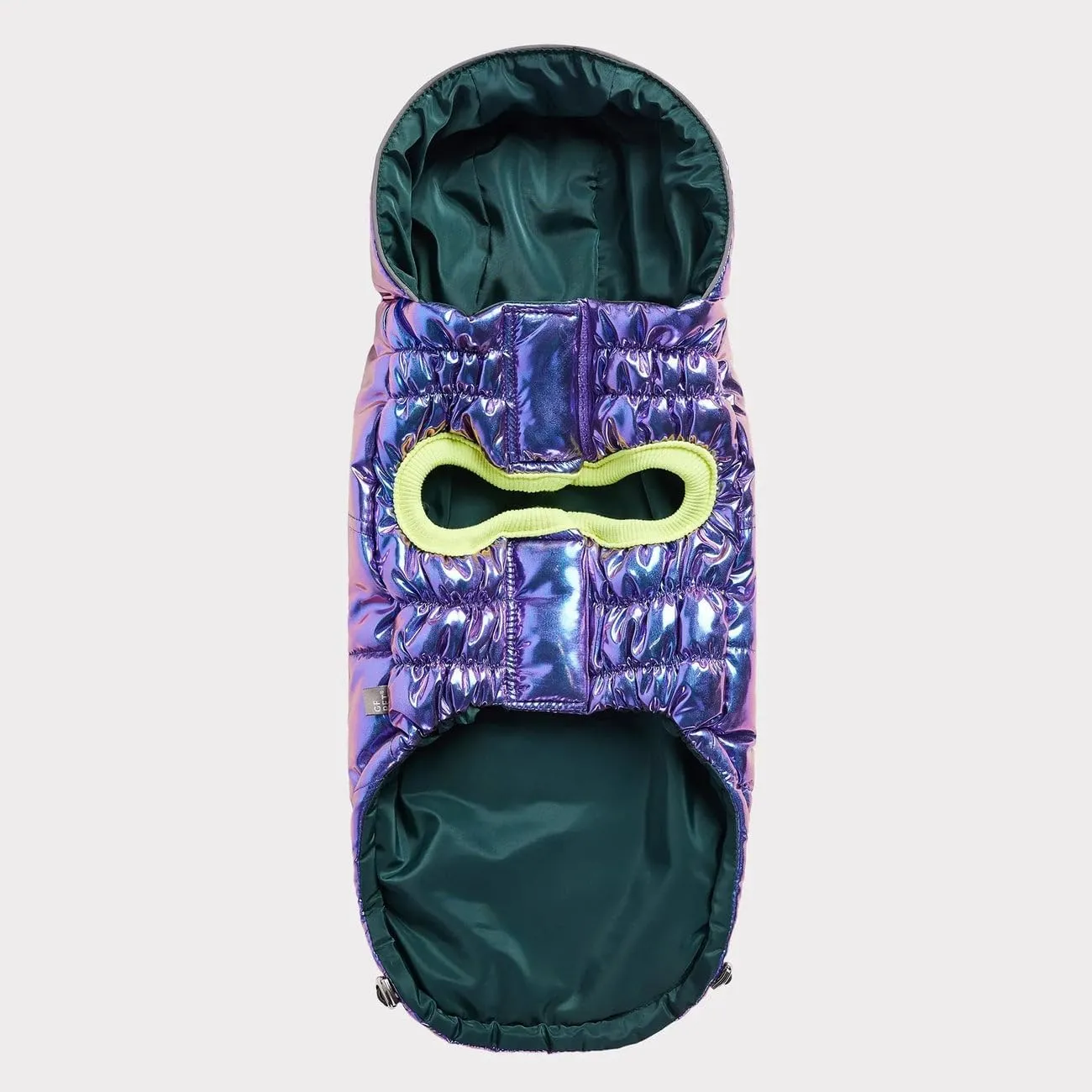 Recycled Parka Dog Coat  Earth-Friendly Waterproof Dog Jacket | Warm Lining, Classic Style | Outwear for Small Medium Large Dogs  Iridescent - XS