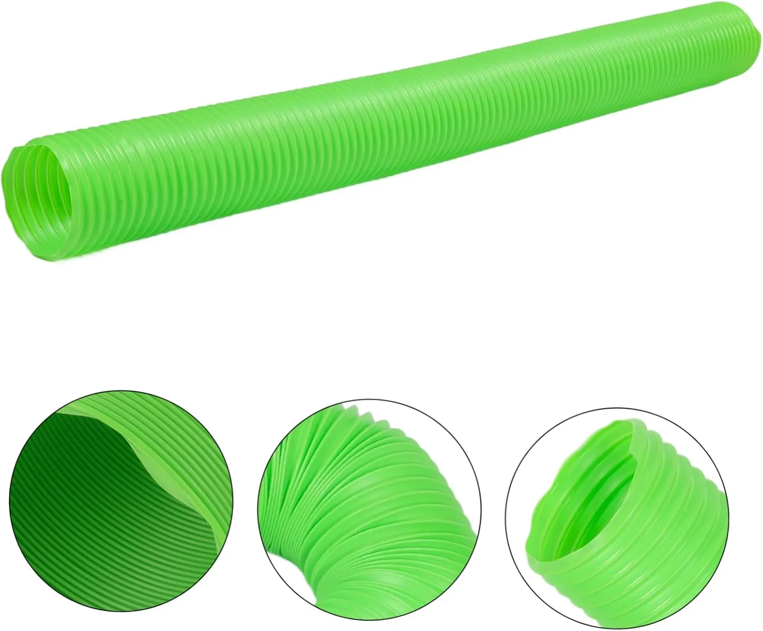 Small Animal Tunnel, Small Ferrets Plaything Outdoor Green Hideway Plastic Guinea Pigs Hamster Tunnel Tube, Training Fun Rats Exercising Play Toy for Hiding Training