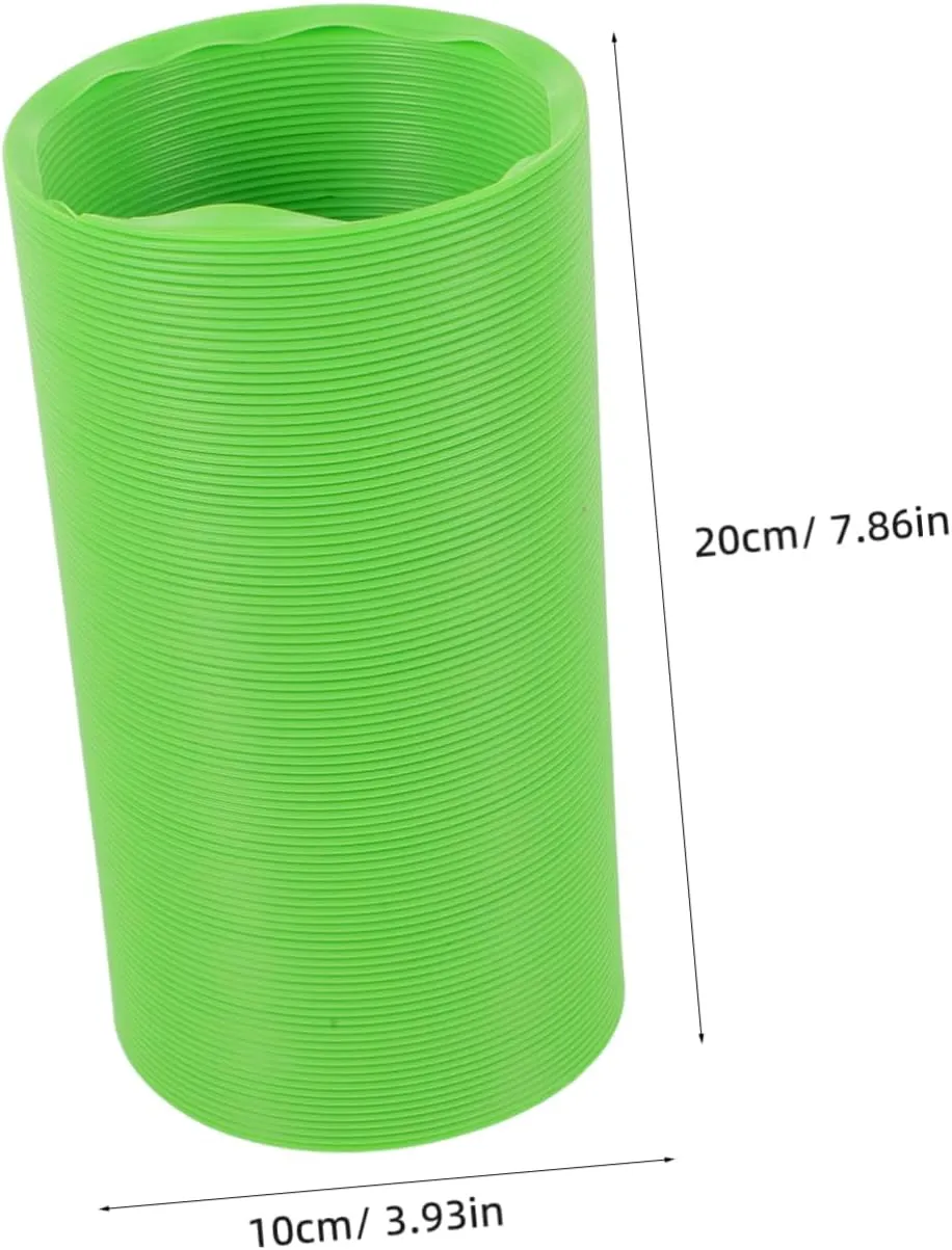Small Animal Tunnel, Small Ferrets Plaything Outdoor Green Hideway Plastic Guinea Pigs Hamster Tunnel Tube, Training Fun Rats Exercising Play Toy for Hiding Training