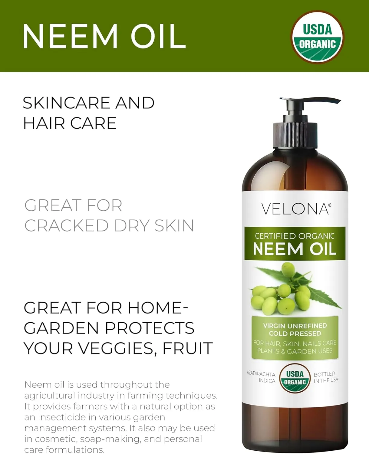 velona  USDA Organic  - 8  | 100%  | |  |  - 