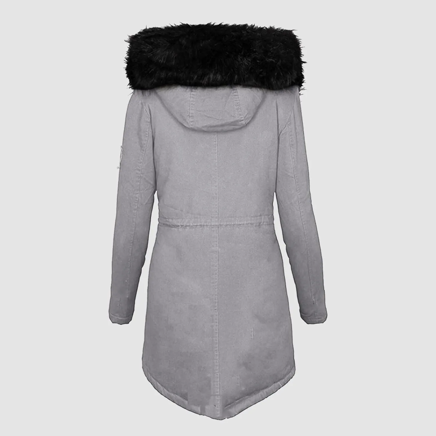 Womens Winter Coat with Fur Hood Warm Fleece Sherpa Lined Parkas Jacket Thickened Windproof Heavyweight Snow Jackets